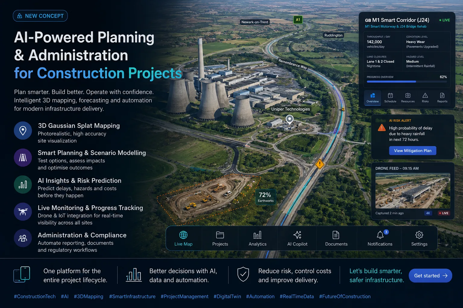 Connected Highways Digital Twin interface screenshot